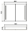 Зеркало-шкаф BelBagno SPC-2A-DL-BL-800