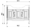 Тумба с раковиной ASB-Woodline Модена 105 белая